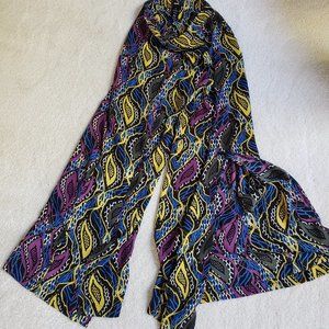 Mark. Multicolored Leaves Palazzo Pants